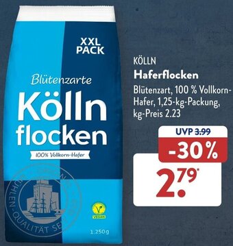 Aldi Süd KÖLLN Haferflocken 1,25-kg-Packung Angebot