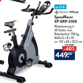 Aldi Süd SportPlus Speed Racer SP-SRP-3100 Angebot