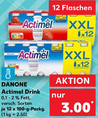 Kaufland DANONE Actimel Drink 12 x 100-g-Packg. Angebot