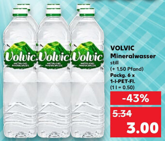 Kaufland Volvic Mineralwasser 6x1 L-PET-Fl. Angebot