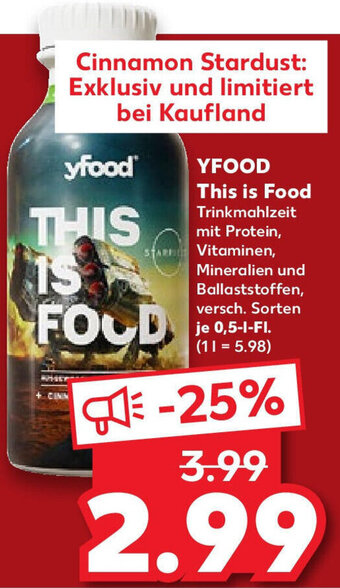 Kaufland YFOOD This is Food Trinkmahlzeit 0,5 L-Fl. Angebot