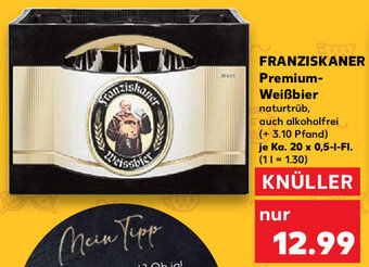 Kaufland FRANZISKANER Premium Weißbier Ka. 20x0,5 L-Fl. Angebot