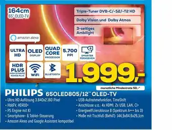 Euronics XXL Philips 65OLED805/12 OLED-TV Angebot