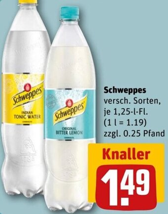 REWE Schweppes 1,25-l-Fl. Angebot