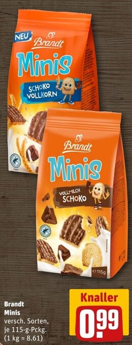 REWE Brandt Minis 115-g-Pckg. Angebot