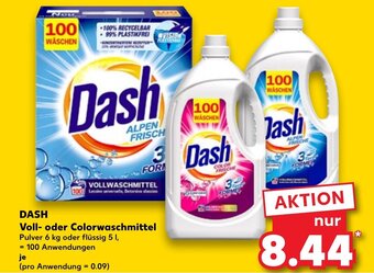 Kaufland DASH Voll- oder Colorwaschmittel 5 l Angebot