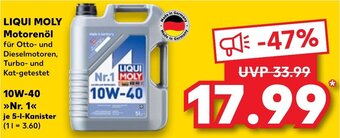 Kaufland LIQUI MOLY Motorenö 5-l-Kanister 10W-40 Angebot