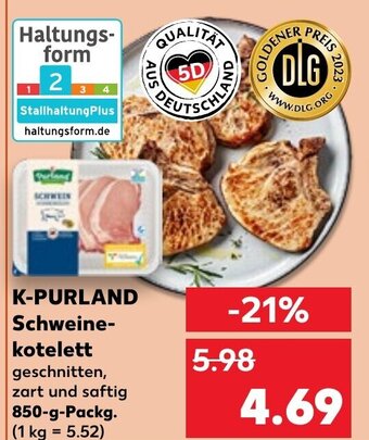 Kaufland K-PURLAND Schweine- kotelett 850-g-Packg. Angebot