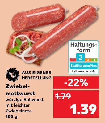 Kaufland Zwiebel- mettwurst 100 g Angebot