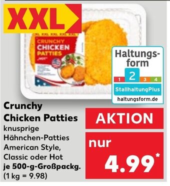 Kaufland CRUNCHY CHICKEN PATTIE 500-g-Großpackg. Angebot