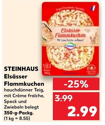 Kaufland STEINHAUS Elsässer Flammkuchen 350-g-Packg. Angebot