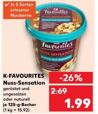 Kaufland K-FAVOURITES Nuss-Sensation 125 g Becher Angebot