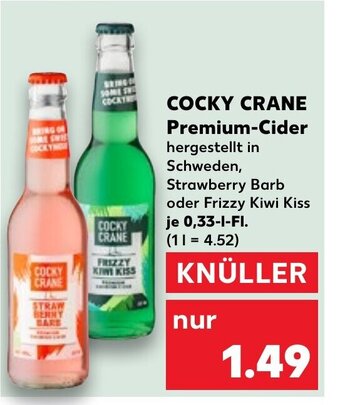 Kaufland COCKY CRANE Premium-Cider 0,33 l Fl. Angebot