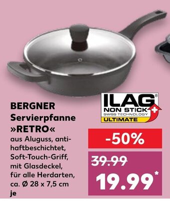 Kaufland BERGNER Servierpfanne >>RETRO<<< ca. Ø 28 x 7,5 Angebot