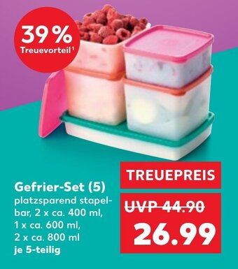 Kaufland Gefrier-Set (5) 2 x ca. 400 ml, 1 x ca. 600 ml, 2 x ca. 800 ml je 5-teilig Angebot