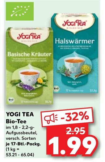 Kaufland YOGI TEA Bio-Tee 17-Btl.-Packg. Angebot