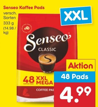 Netto Marken-Discount Senseo Kaffee Pads 333 g XXL 48 Pads Angebot