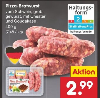 Netto Marken-Discount Pizza-Bratwurst 400 g Angebot