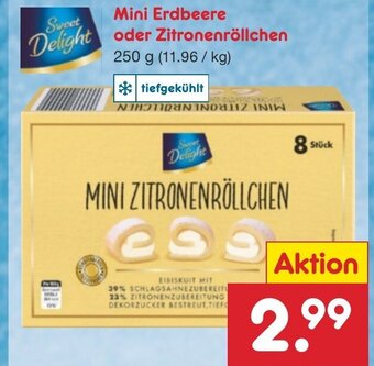 Netto Marken-Discount Mini Erdbeere oder Zitronenröllchen 250 g Angebot