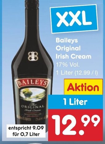 Netto Marken-Discount Baileys Original Irish Cream 1 Liter Angebot