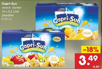 Netto Marken-Discount Capri-Sun 10 x 0,2 Liter Angebot