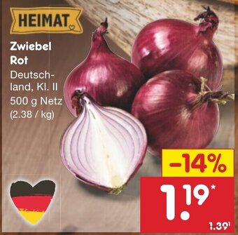 Netto Marken-Discount Zwiebel Rot 500 g Netz Angebot