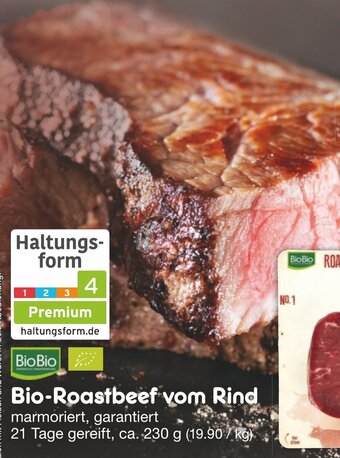 Netto Marken-Discount Bio-Roastbeef vom Rind pro 100 g Angebot