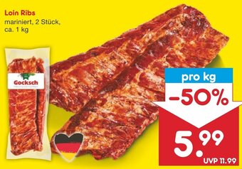 Netto Marken-Discount Loin Ribs 2 Stück, ca. 1 kg Angebot