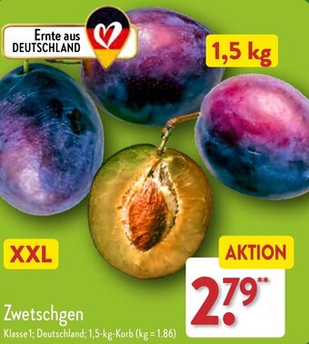 Aldi Nord Zwetschgen 1,5 kg Korb Angebot