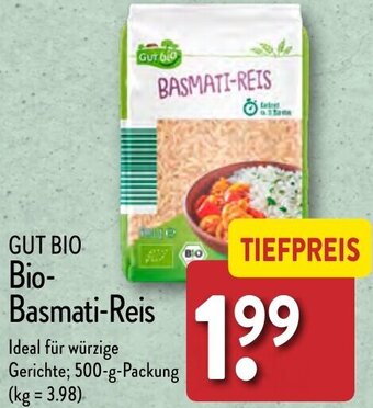 Aldi Nord GUT Bio Bio-Basmati-Reis 500 g Packung Angebot