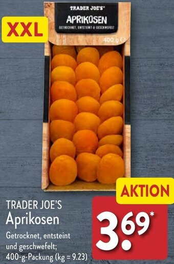 Aldi Nord TRADER JOE'S Aprikosen 400 g Packung Angebot