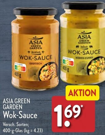 Aldi Nord ASIA GREEN GARDEN Wok-Sauce 400 g Glas Angebot