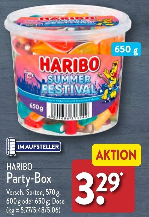 HARIBO PartyBox Angebot bei Aldi Nord