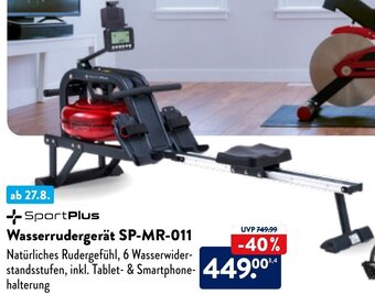 Aldi Nord SportPlus Wasserrudergerät SP-MR-011 Angebot