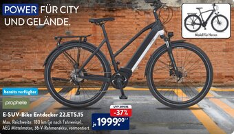 Aldi Nord prophete E-SUV-Bike Entdecker 22.ETS.15 Angebot