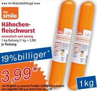 Norma my smile Hähnchen-fleischwurst 1 kg Angebot