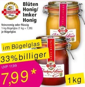 Norma BIHOPHAR Blüten Honig/ Imker Honig 1 kg Angebot