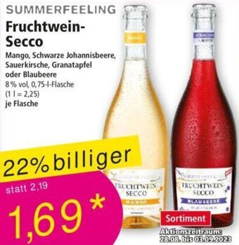 Norma SUMMERFEELING Fruchtwein-Secco 0,75-L-Flasche Angebot