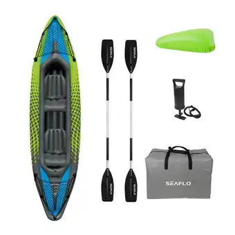 Decathlon Kajak performer pro 2 kajakfahren erwachsene grün aufblasbar seaflo Angebot