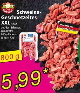 Norma Gut Bartenhof Schweine-Geschnetzeltes XXL 800 g Angebot