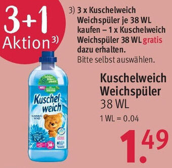 Rossmann Kuschelweich Weichspüler 38 WL Angebot