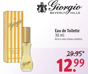 Rossmann Giorgio BEVERLY Hills Eau de Toilette 30 ml Angebot