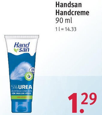 Rossmann Handsan Handcreme 90 ml Angebot