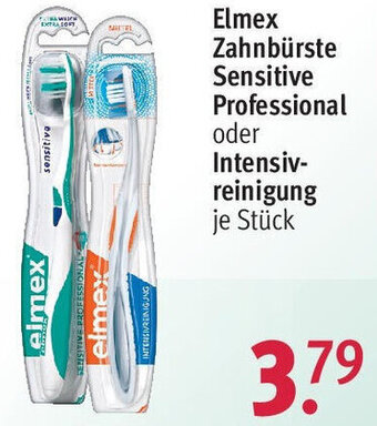 Rossmann Elmex Zahnbürste Sensitive Professional oder Intensiv-reinigung Angebot