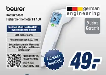 Expert Bening Beurer Kontaktloses Fieberthermometer | FT 100 Angebot