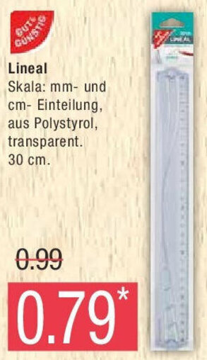 Marktkauf Gut & Günstig Lineal Angebot