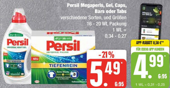 Marktkauf Persil Megaperls, Gel, Caps, Bars oder Tabs 16-20 WL Packung Angebot