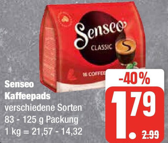 Marktkauf Senseo Kaffeepads 83 - 125 g Packung Angebot