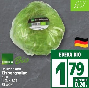 Edeka EDEKA BIO Deutschland Eisbergsalat Angebot