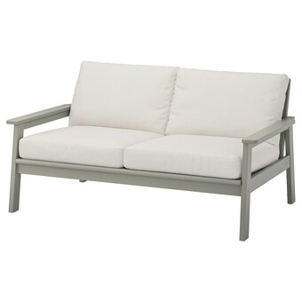 IKEA Bondholmen 2er-sofa/außen grau las./frösön/duvholmen beige Angebot